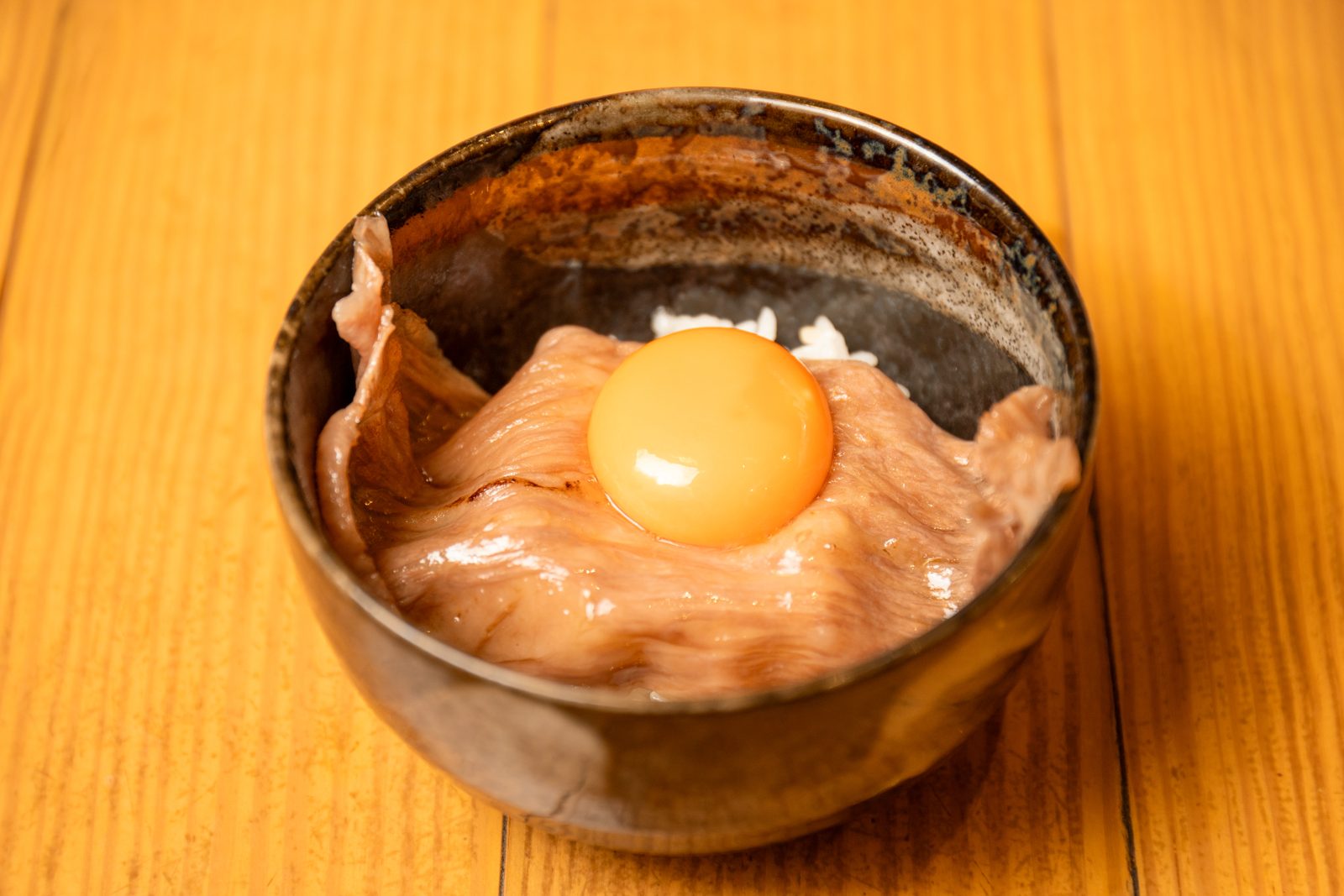 Beef and egg rice bowl